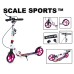 Самокат двухколесный Scale Sports SS-08 Pink Ручной тормоз Led-фонарик