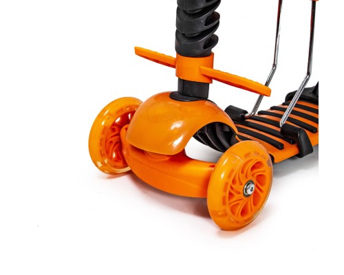 Самокат 5in1 "Божья коровка" Orange с бортиком