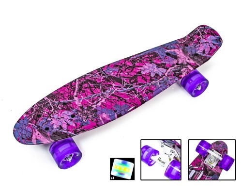 Penny Board "Розовый Лес" Светящиеся колеса