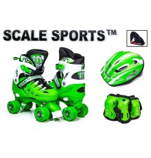 Комплект квадов Scale Sport Green, размер 34-37