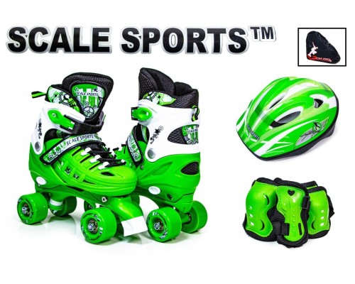 Комплект квадов Scale Sport Green, размер 34-37