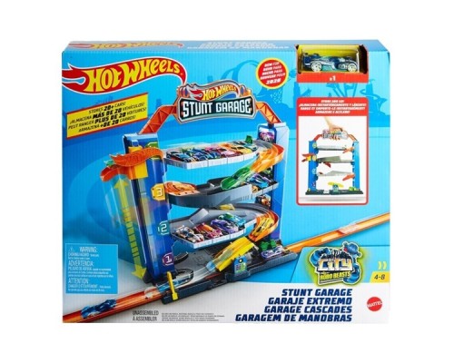 Чотирьохповерховий гараж для машинок Hot Wheels