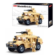 Конструктор SLUBAN M38-B0837 "Model Bricks": Штурмовий автомобіль Хамер Н2, 265 дет.