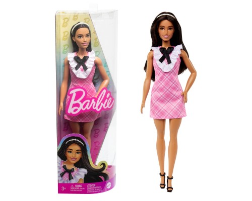 Лялька Barbie "Модниця" в рожевій сукні з жабо