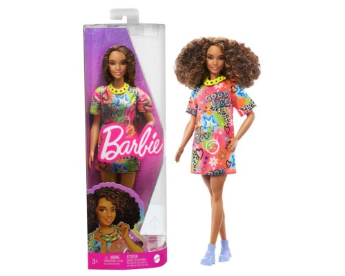 Лялька Barbie "Модниця" в яскравій сукні-футболці