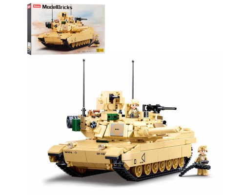 Конструктор SLUBAN M38-B0892 "Model Bricks": Танк, 781 дет.