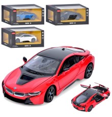 Машина 56500 BMW, 1:24, метал, двері, капот відкриваються, 4 кольори, кор., 24-13-11 см.