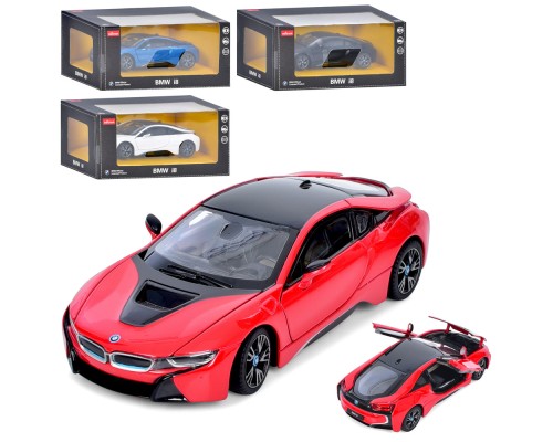 Машина 56500 BMW, 1:24, метал, двері, капот відкриваються, 4 кольори, кор., 24-13-11 см.