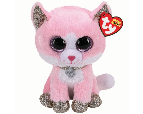 Дитяча іграшка м’яконабивна TY Beanie Boo's 36366 Рожеве кошеня "FIONA" 15см, 36366