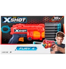 X-Shot Red Швидкострільний бластер EXCEL FURY 4 (16 патронів), 36377R