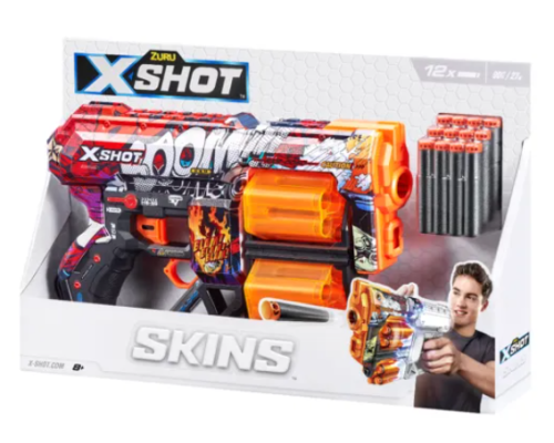 Швидкострільний бластер X-SHOT Skins Dread Boom (12 патронів), 36517A