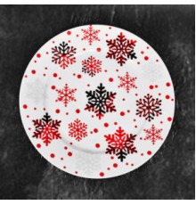 Тарілка 10.5" (25.8см) 4шт/уп "Christmas snowflake", HEN21143