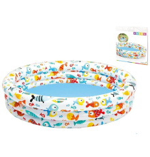 Intex Басейн 59431 NP (12) 3 кільця, розміром 132х28см, обсяг: 248л, вага: 1 кг, від 2-х років [Коробка]