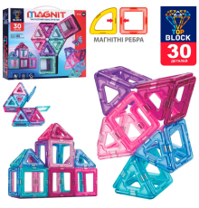 Конструктор BT009 магнітний, 30 дет., кор., 28,5-24,5-5 см.