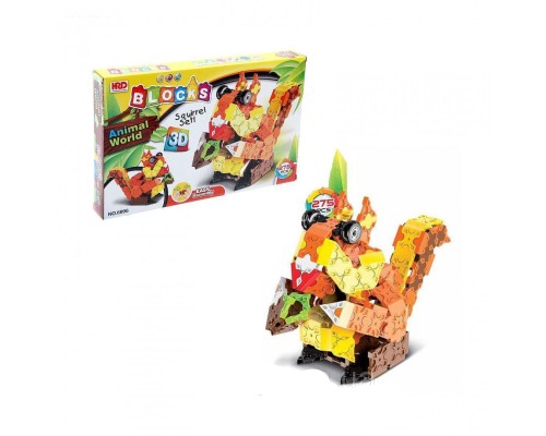 3D-конструктор Animal World - Білка, 275 деталей