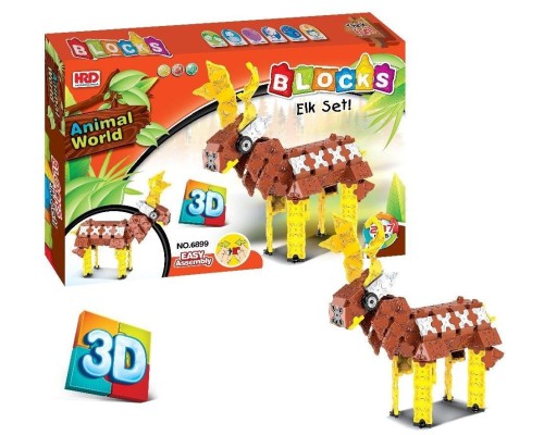 3D-конструктор Animal World - Олень , 287 деталей