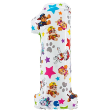 Фольгована цифра 1 Щенята 26" (маленька) (в інд. уп.) Grabo.