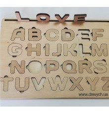Абетка дерев'яна Англійська