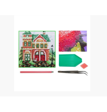 Мозаїка алмазна 5D № F0908 Будиночок 22 * 22см