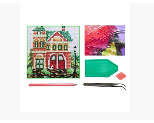 Мозаїка алмазна 5D № F0908 Будиночок 22 * 22см