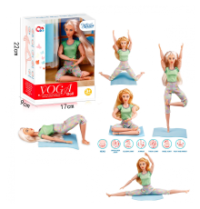 Лялька йогиня з килимком , розмір 29 см