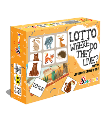 Розвиваюча настільна гра "Лото англійська Де вони живуть?/Lotto Where do they live?"