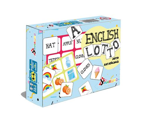 Розвиваюча настільна гра "Лото англійська/English lotto"