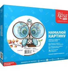 Набір, картина за номерами, „Cute Owl“, 35х45см, ROSA START