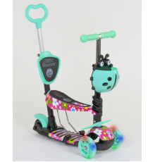 Самокат 5в1 43702 (1) Best Scooter, АБСТРАКЦИЯ, PU колеса, ПІДСВІЧ КОЛЕС, в коробці