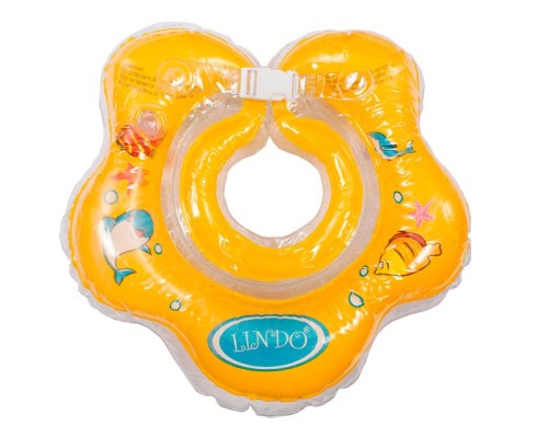 LN-1558 Круг для купання немовлят жовтий