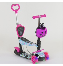 Самокат 5в1 11210 (1) Best Scooter, АБСТРАКЦИЯ, PU колеса, ПІДСВІЧ КОЛЕС, в коробці