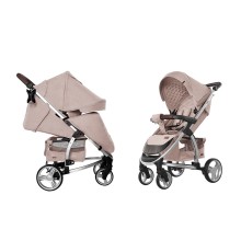 Коляска прогулянкова CARRELLO Vista CRL-8505 Stone Beige в льоні + дощовик L / 1 / MOQ