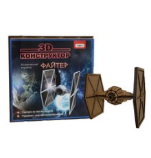 3D деревянный конструктор 601 "Космический корабль ФАЙТЕР", в кор-ке 27см*27см*4,5см