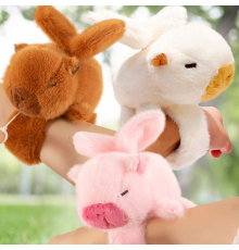 М'яка іграшка "Капібара", браслет на руку, тріпоче крильцями,13см