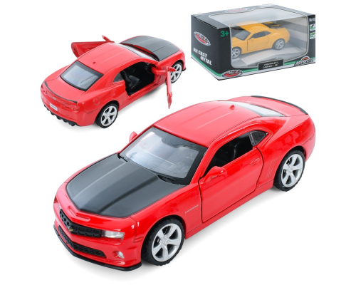 Машина AS-3056 АвтоСвіт,1:43,Chevrolet Camaro,мет.,інерц.,відчин.двері,гум.колеса,2кольори,кор.,14,5