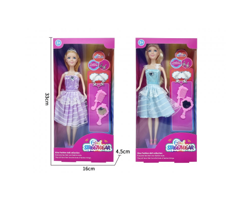 Лялька GN4009-6 аксесуари, 2 кольори, кор., 16-33-4,5 см.