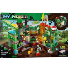 Конструктор 9008 Minecraft, Майнкрафт, деякі деталі світяться, 746 елементів, в коробці