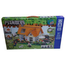 Конструктор QL2506 Minecraft, Майнкрафт, деякі деталі світяться, 614 елементів, в коробці