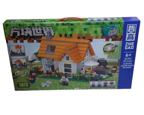 Конструктор QL2506 Minecraft, Майнкрафт, деякі деталі світяться, 614 елементів, в коробці Конструктор QL2506 Minecraft, Майнкрафт, деякі деталі світяться, 614 елементів, в коробці