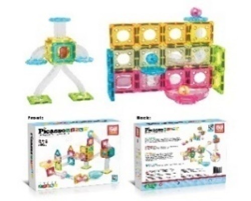 PICASSO TILES конструктор магнітний: MINI DIAMOND MARBLE RUN TRACK SET на 60 деталей PICASSO TILES конструктор магнітний: MINI DIAMOND MARBLE RUN TRACK SET на 60 деталей