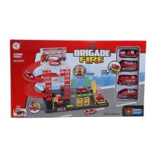 PLAYSET ігровий набір дитячий пожежна станція в комплекті з 4 машинками BRIGADE FIRE
