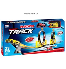 TRACK RACING конструктор дитячий ігровий: гоночний трек з машинкою на 23 деталі