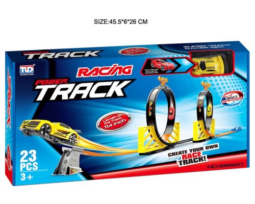 TRACK RACING конструктор дитячий ігровий: гоночний трек з машинкою на 23 деталі TRACK RACING конструктор дитячий ігровий: гоночний трек з машинкою на 23 деталі