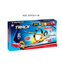 TRACK RACING конструктор дитячий ігровий: гоночний трек з 2-ма машинками на 37 деталей