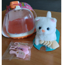 PLUSH PET  інтерактивна м'яка іграшка Котик з переноскою