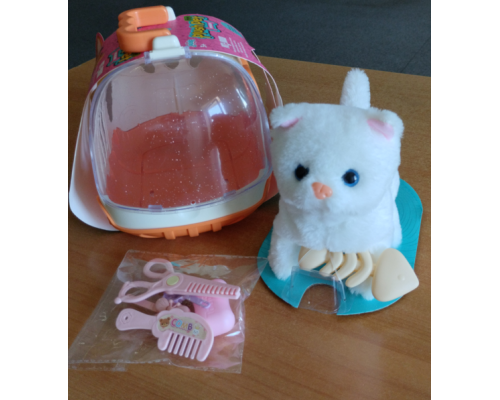PLUSH PET інтерактивна м'яка іграшка Котик з переноскою PLUSH PET інтерактивна м'яка іграшка Котик з переноскою