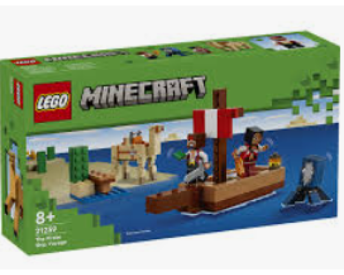 83358 LEGO Minecraft Конструктор Подорож на піратському кораблі 166 дет. 83358 LEGO Minecraft Конструктор Подорож на піратському кораблі 166 дет.