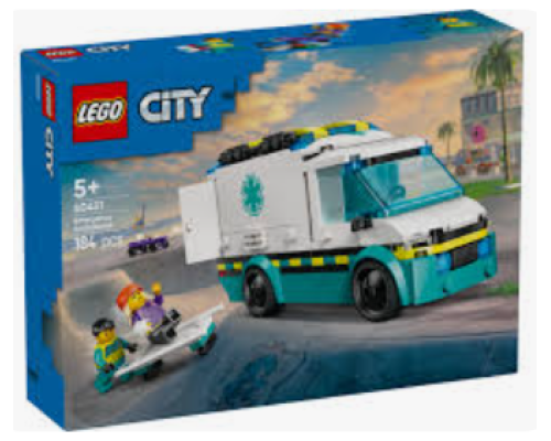12410 LEGO City Конструктор Швидка допомога 184 дет. 12410 LEGO City Конструктор Швидка допомога 184 дет.