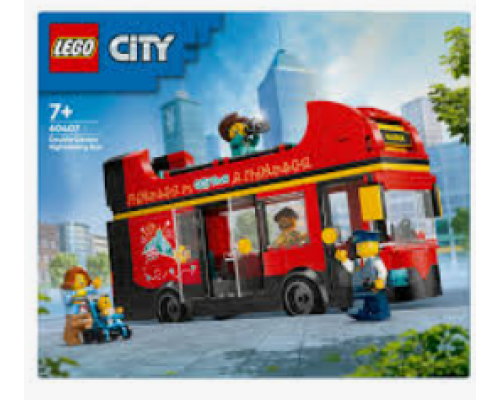 82894 LEGO City Конструктор Червоний двоповерховий екскурсійний автобус 384 дет. 82894 LEGO City Конструктор Червоний двоповерховий екскурсійний автобус 384 дет.
