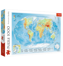 04639 Trefl Пазли "1000" Фізична карта світу